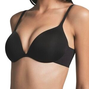 Skims Ultimate Push Up Plunge Black Bra - NWT - 34B